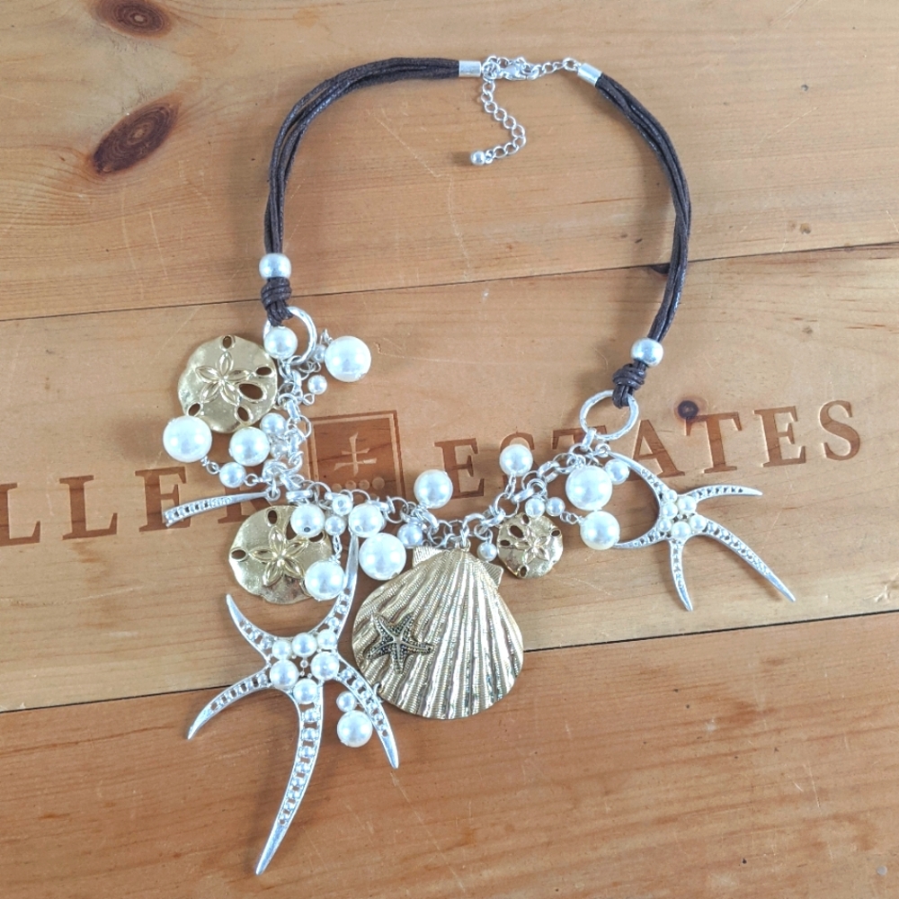 🟣Pearl & Shell necklace - Picture 3 of 12